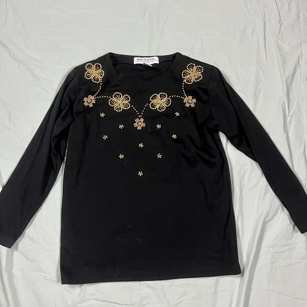 Vintage Bob Mackie Studio Beaded Shirt